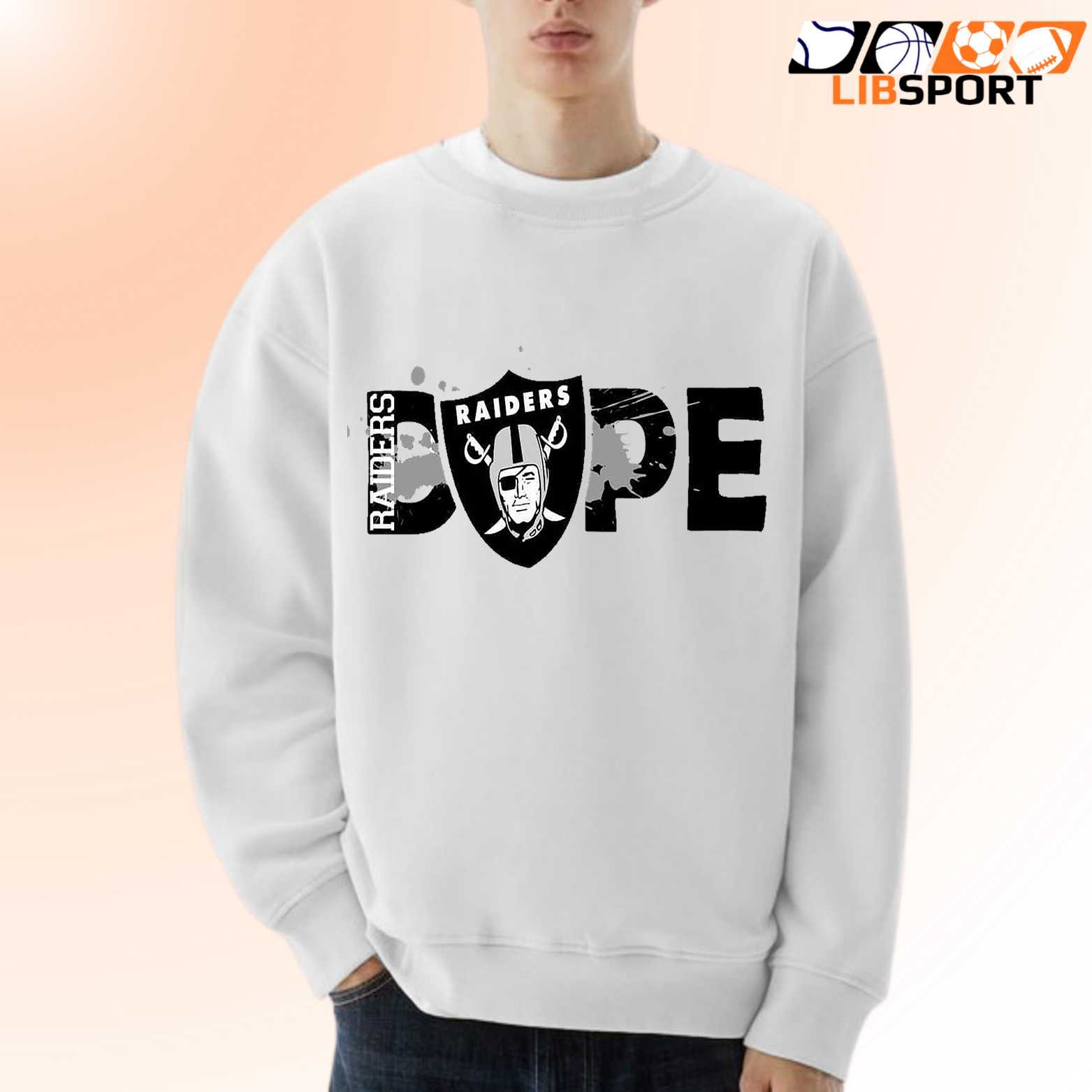 Dope Raiders T Shirt, Las Vegas Raiders Football Tee, Unisex Streetwear Shirt